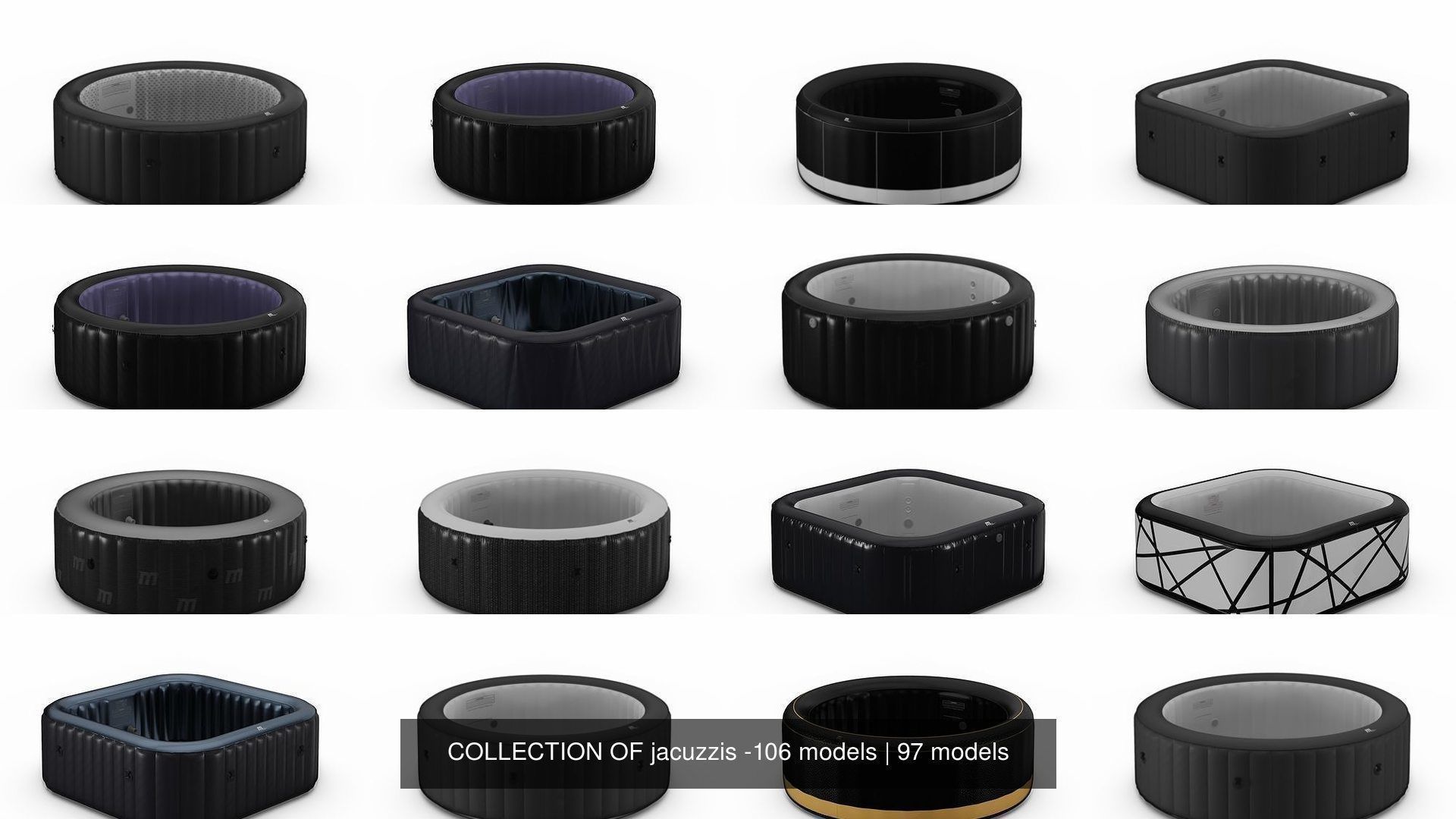 COLLECTION OF jacuzzis -106 models _143