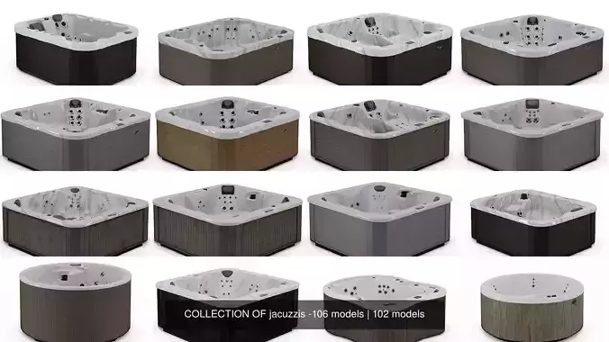 COLLECTION OF jacuzzis -106 models 