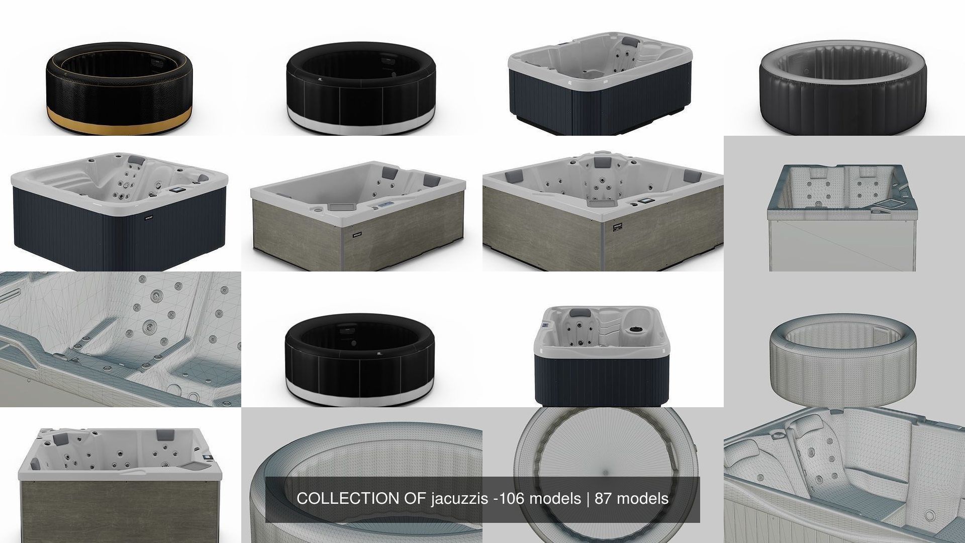 COLLECTION OF jacuzzis -106 models _162