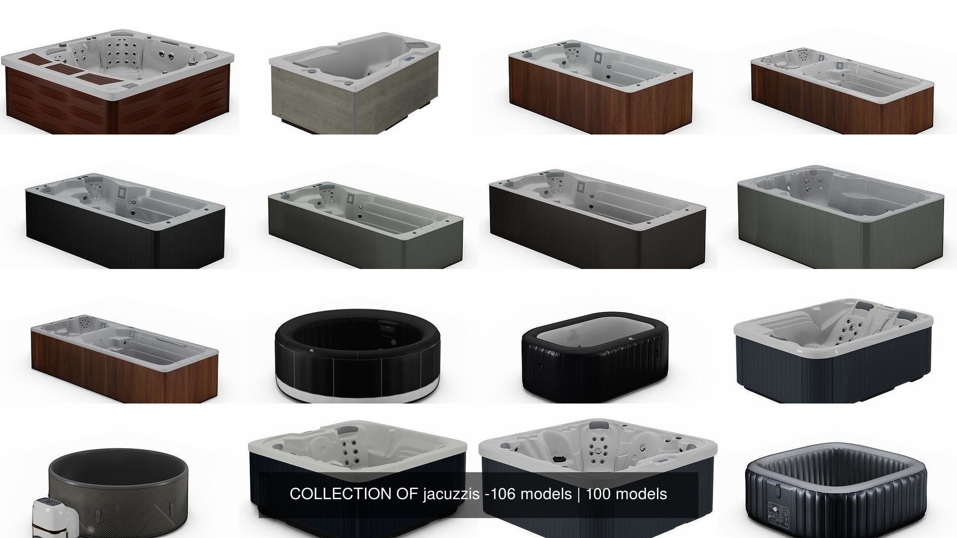 COLLECTION OF jacuzzis -106 models _112
