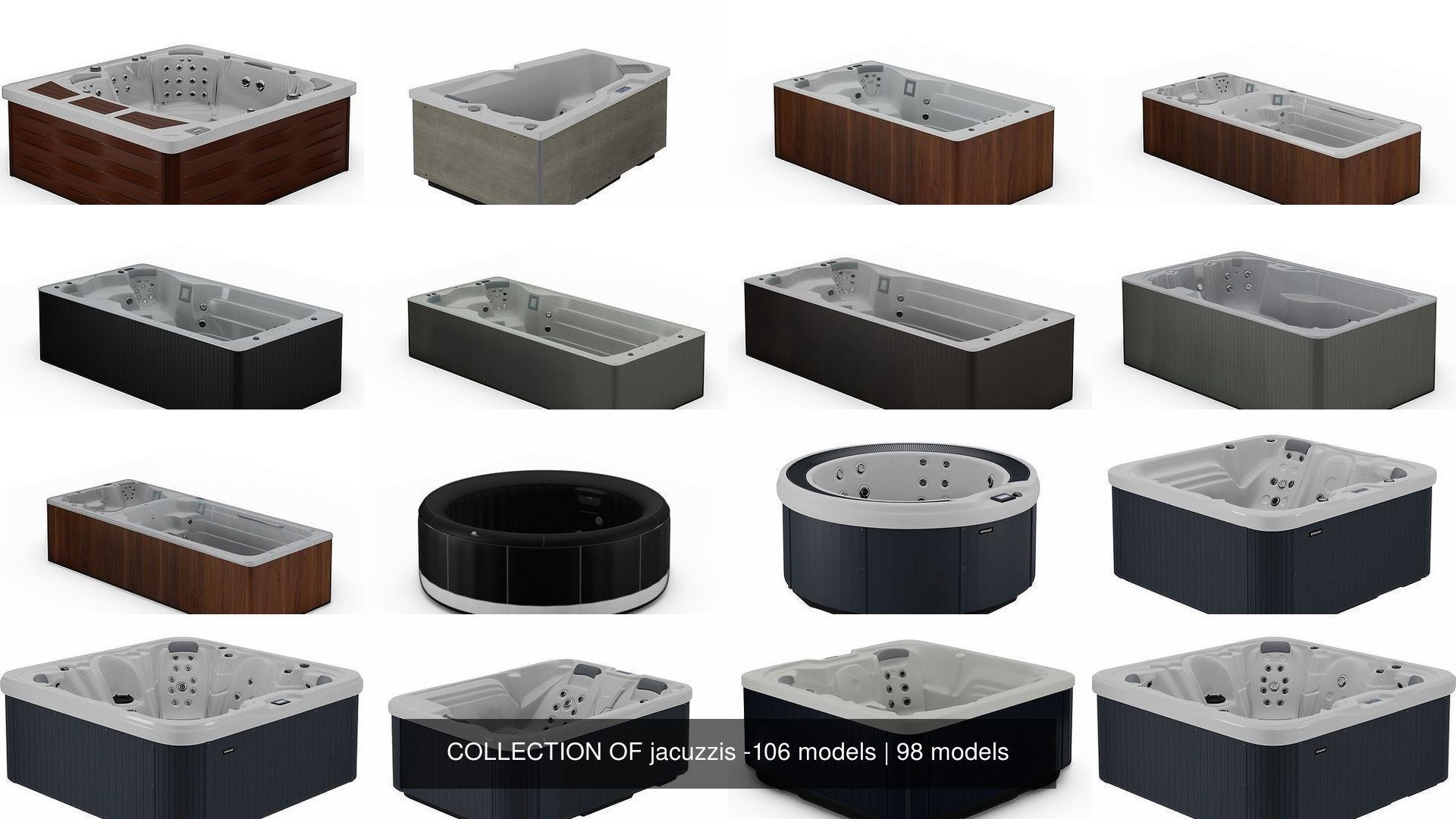 COLLECTION OF jacuzzis -106 models _123