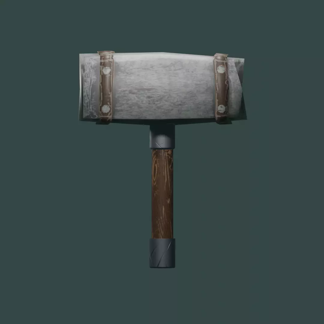 hammer 3D Free low-poly 3D model