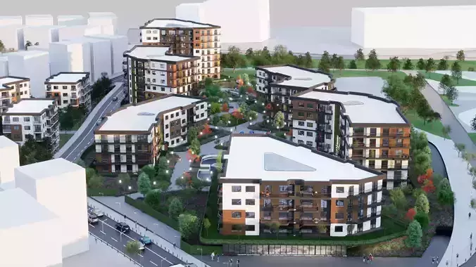 Collective Housing 3D model
