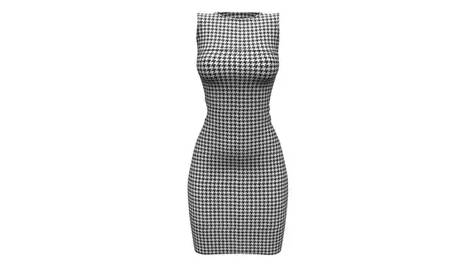 Crew Neck Sleeveless Sheath Dress