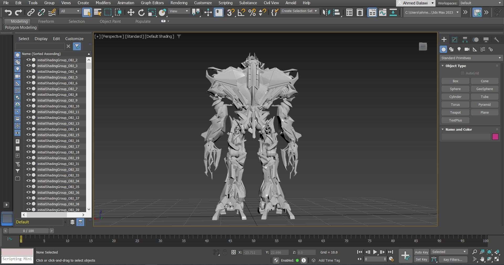 Transformer Movie 1 Megatron High Quality 3Ds Model 3D model_3