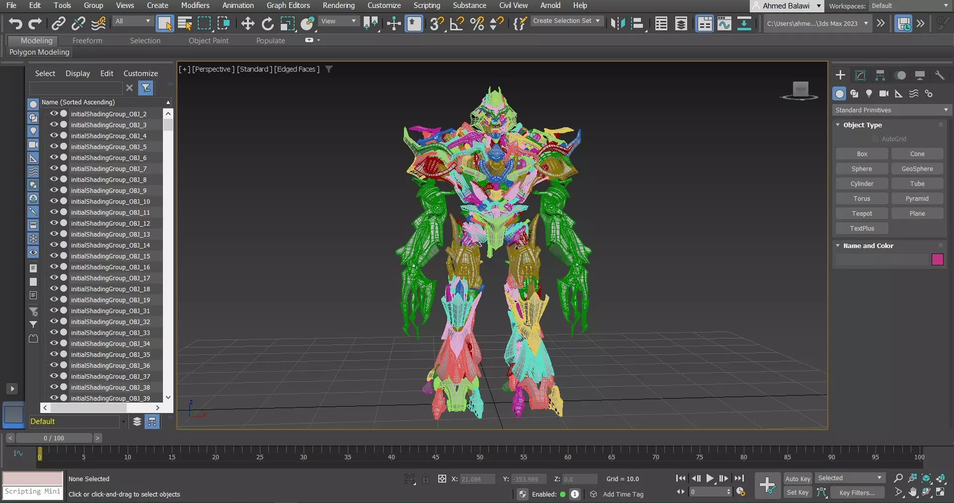 Transformer Movie 1 Megatron High Quality 3Ds Model 3D model_0