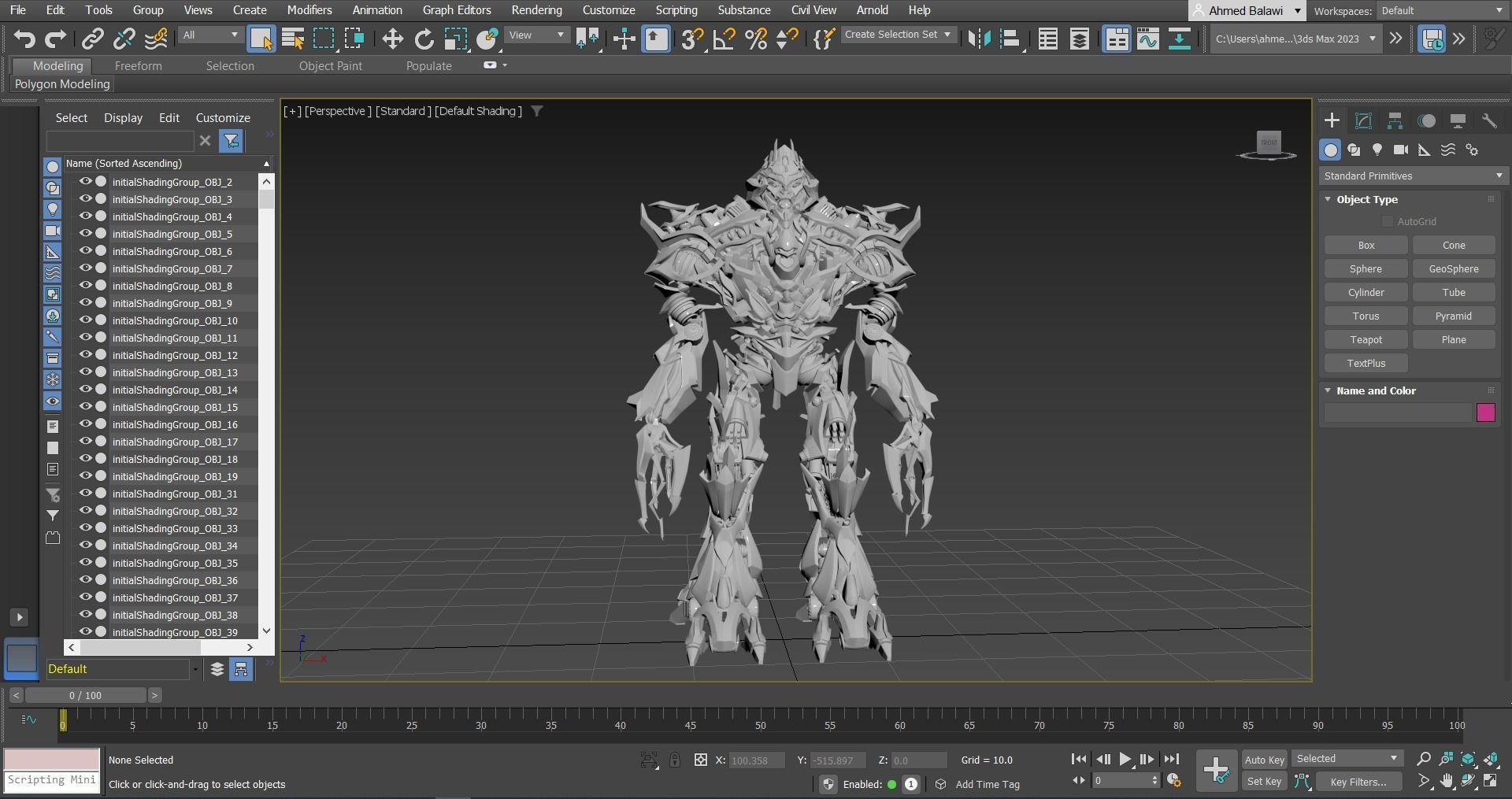 Transformer Movie 1 Megatron High Quality 3Ds Model 3D model_2