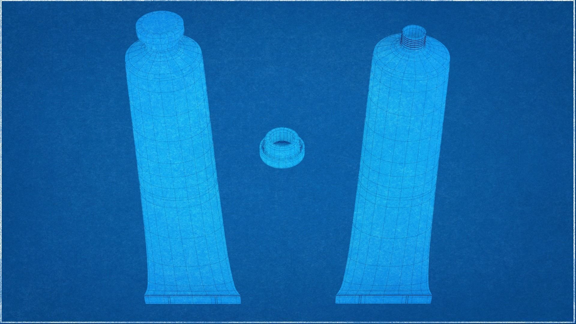 Tube Paint Container Colors 3D model_12