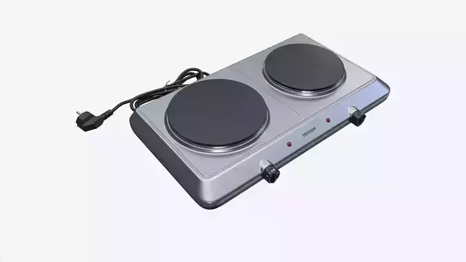 Double Hotplate Hob Severin DK1014 3D model