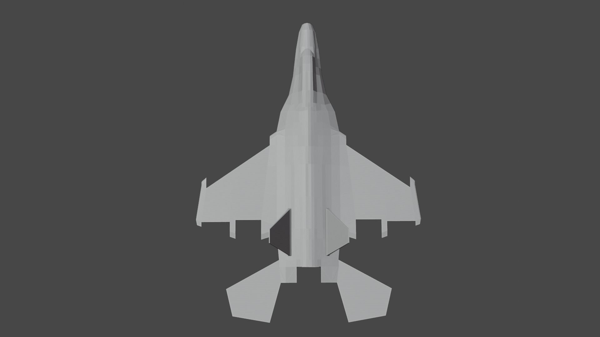 Incomplete Fighter Plane Free 3D model_4