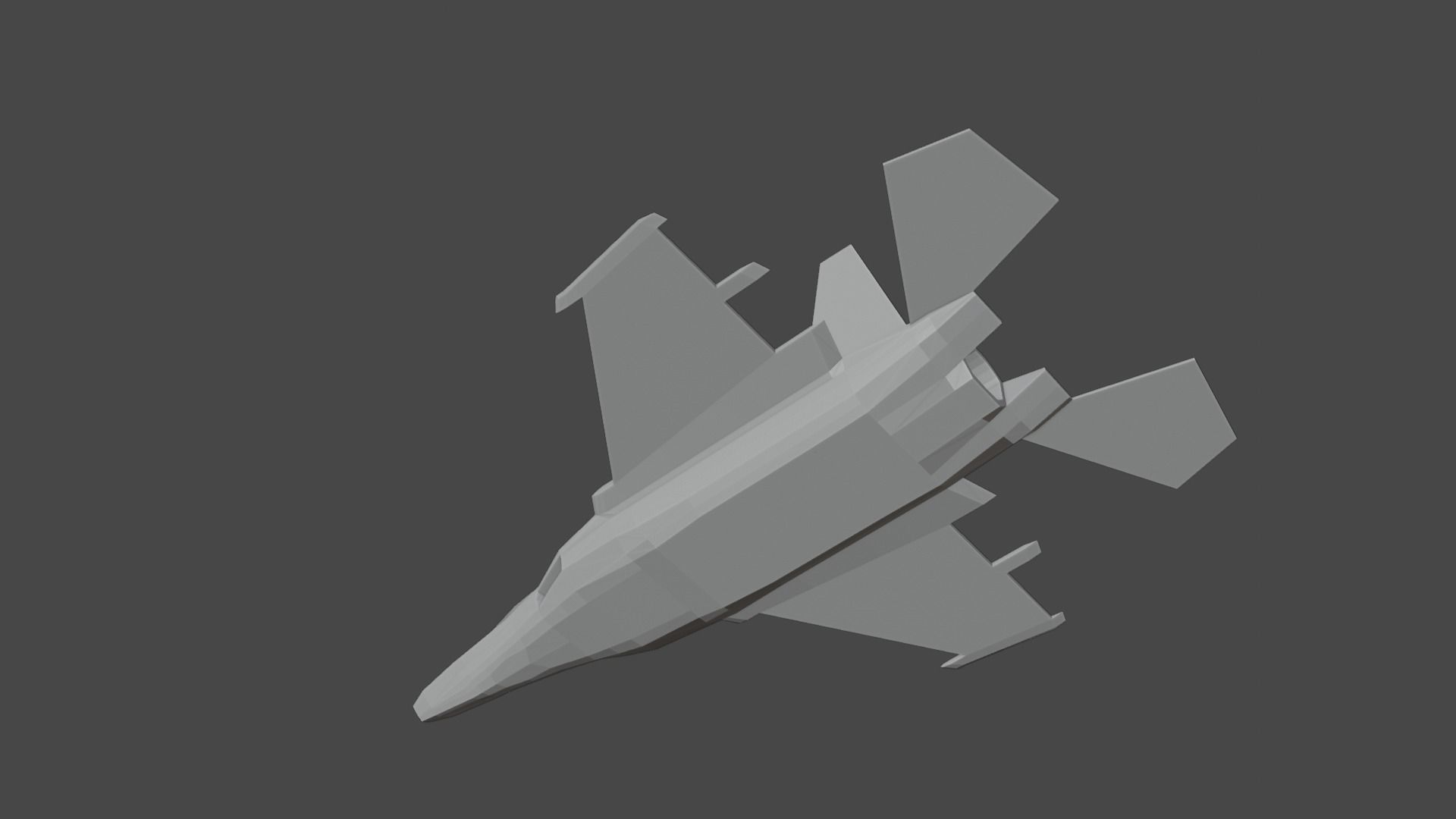 Incomplete Fighter Plane Free 3D model_5