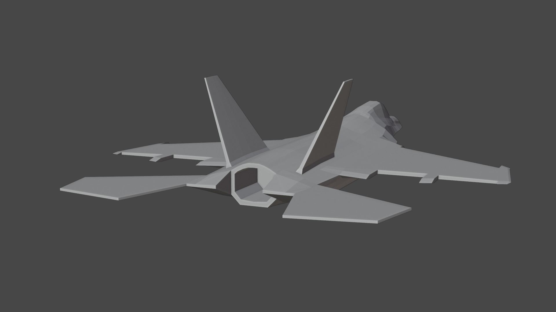 Incomplete Fighter Plane Free 3D model_3