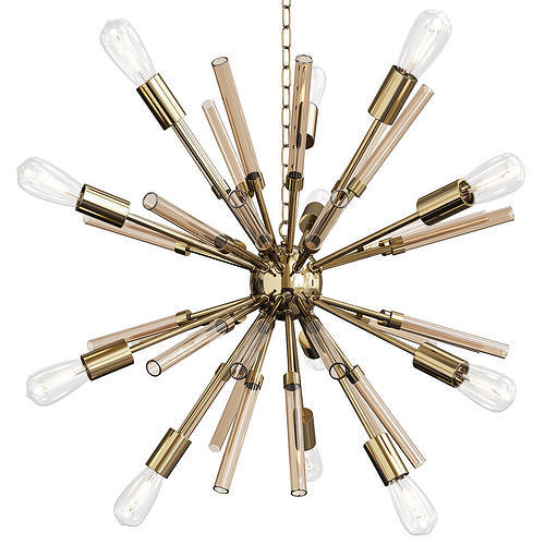 12 Light Sputnik Chandelier Low-poly 3D model