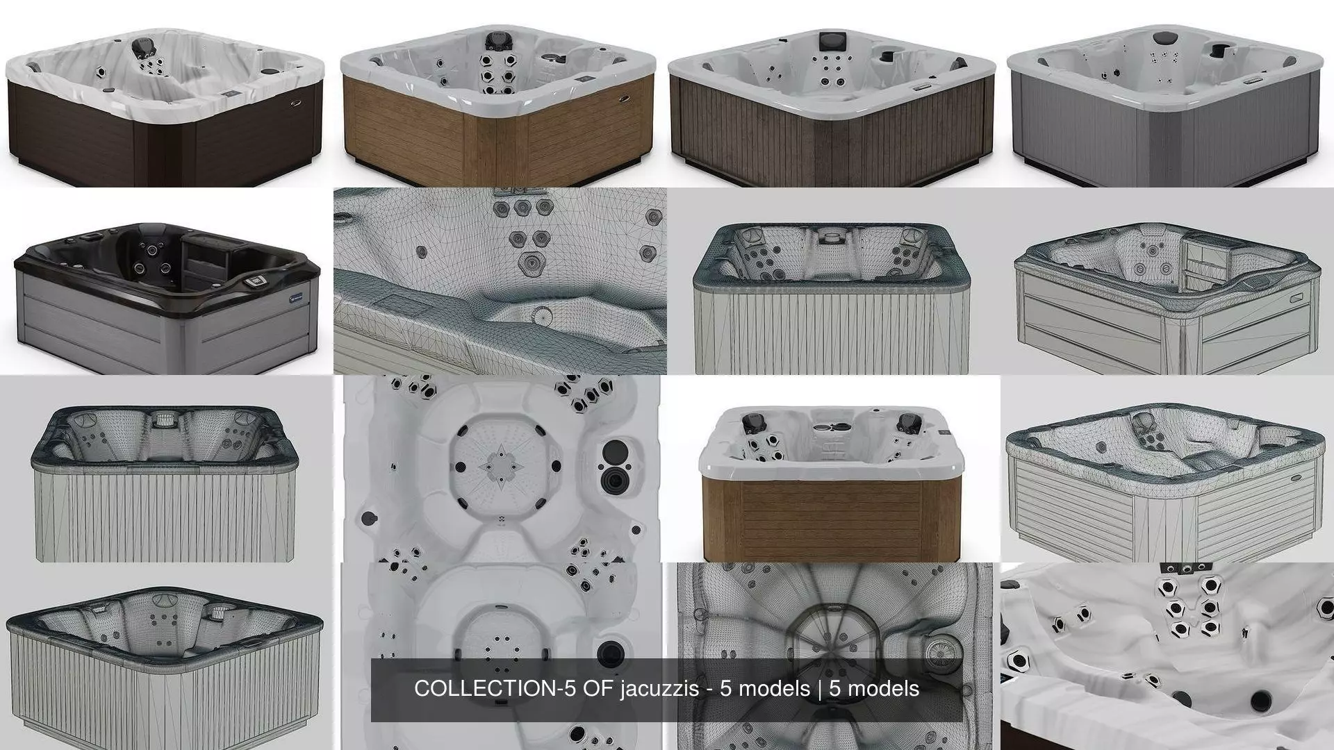 COLLECTION-5 OF jacuzzis - 5 models _0