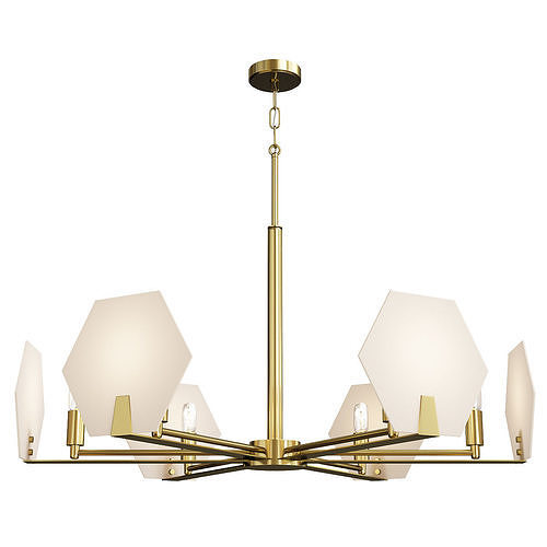 Rae Collection 6 Light Chandelier Low-poly 3D model