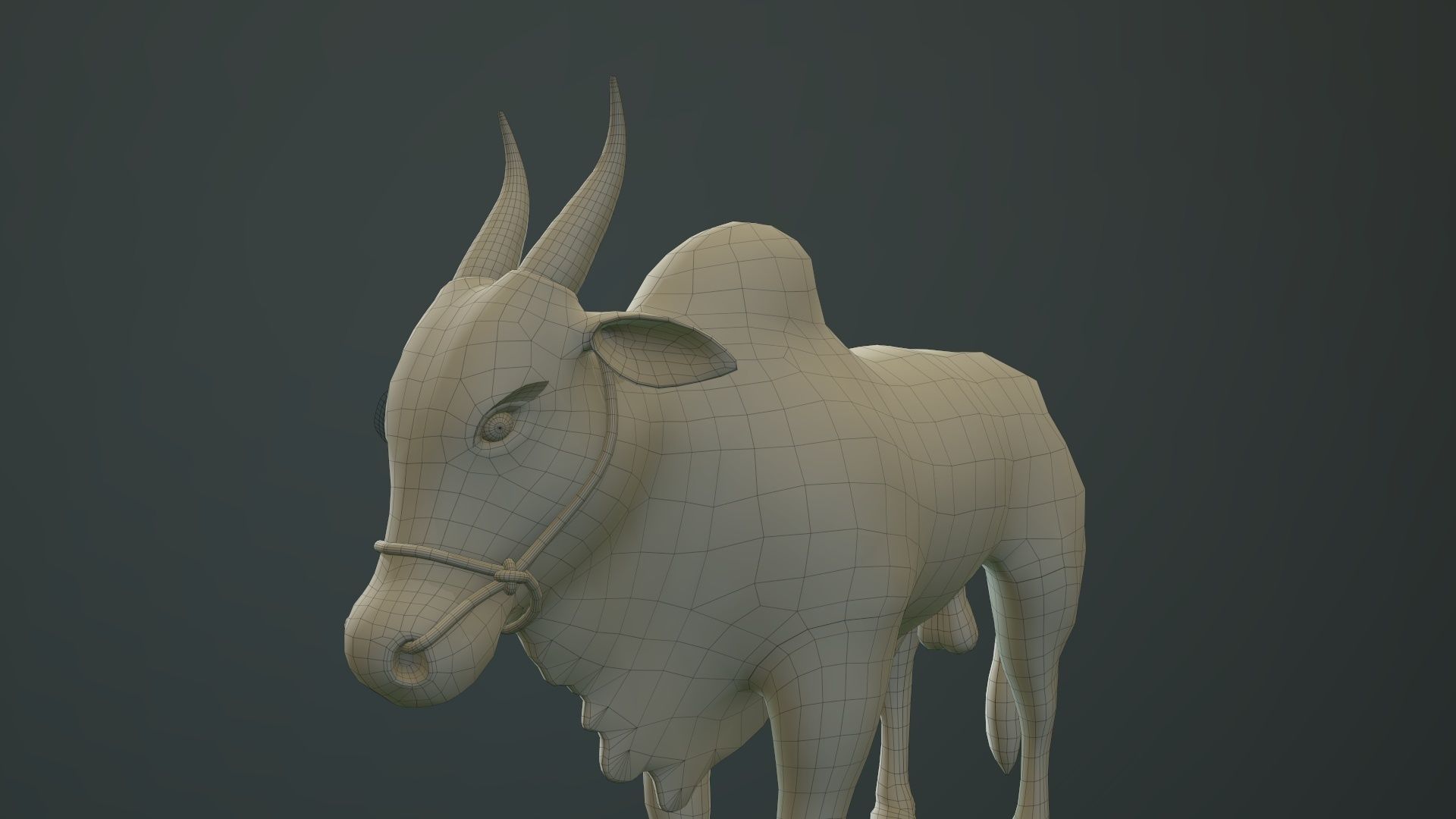 Kangayam Bull Game Ready model  Low-poly 3D model_7