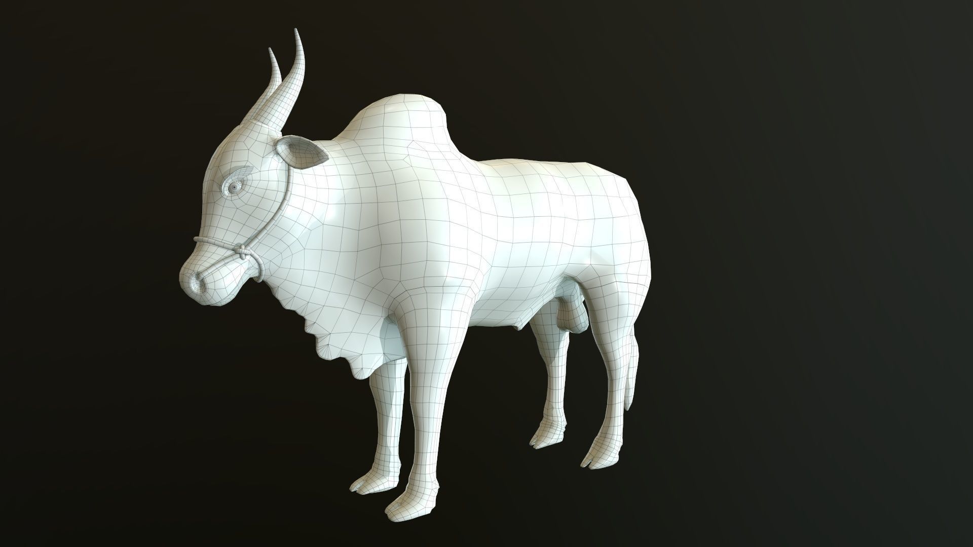 Kangayam Bull Game Ready model  Low-poly 3D model_10