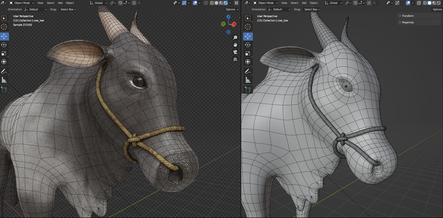Kangayam Bull Game Ready model  Low-poly 3D model_5