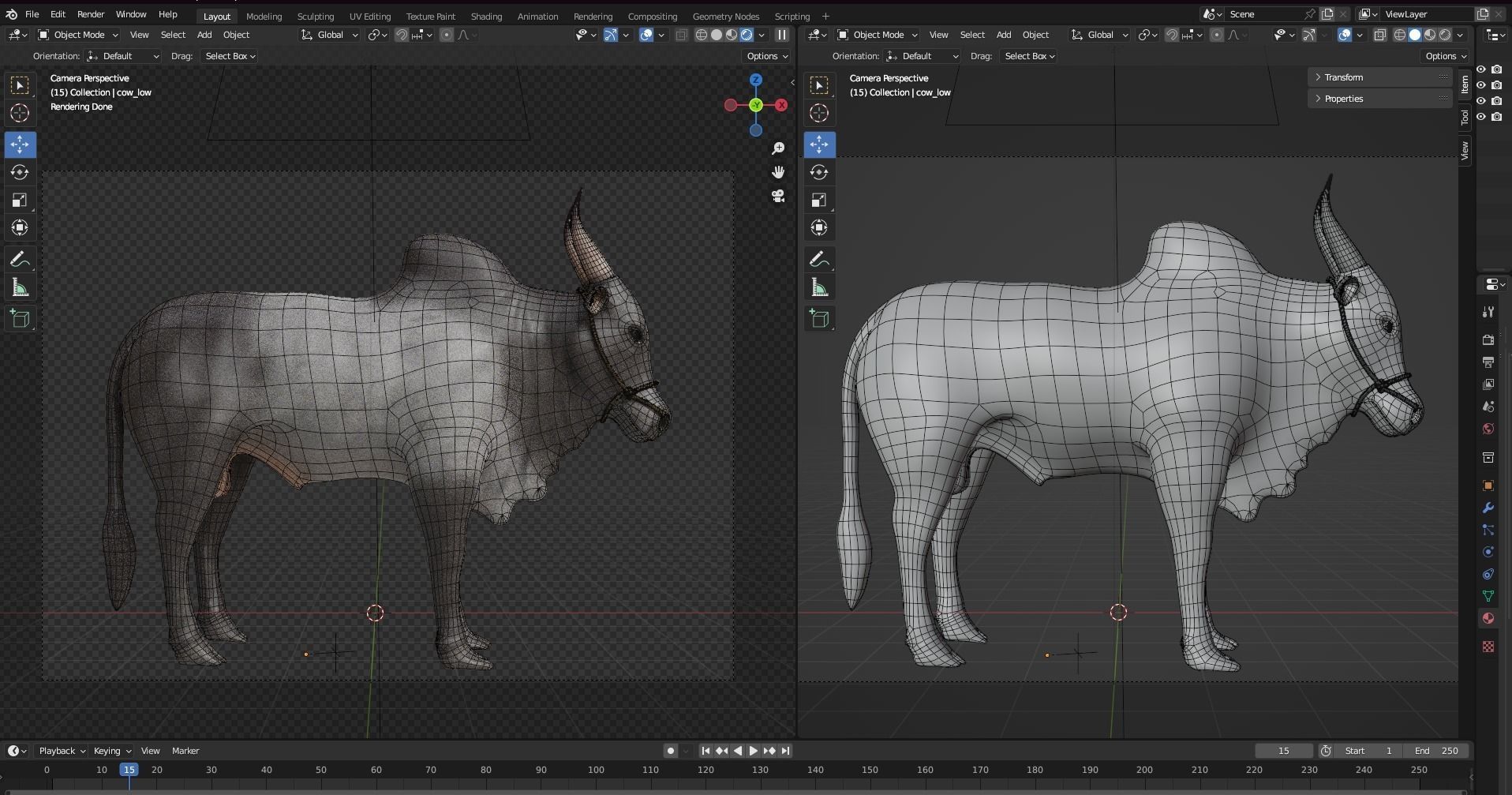 Kangayam Bull Game Ready model  Low-poly 3D model_4