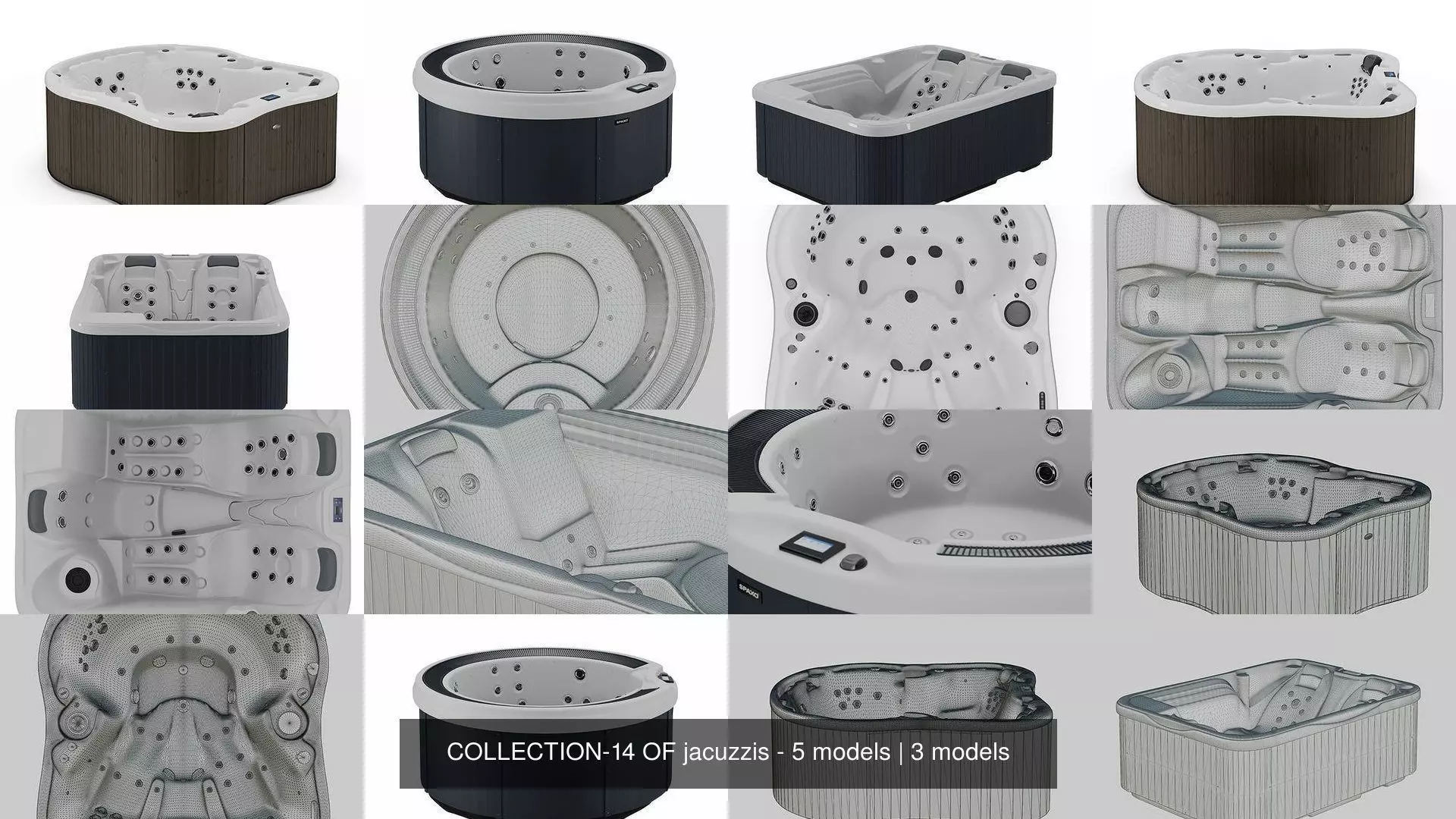 COLLECTION-14 OF jacuzzis - 5 models _0