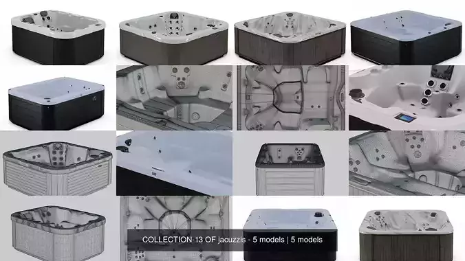 COLLECTION-13 OF jacuzzis - 5 models 