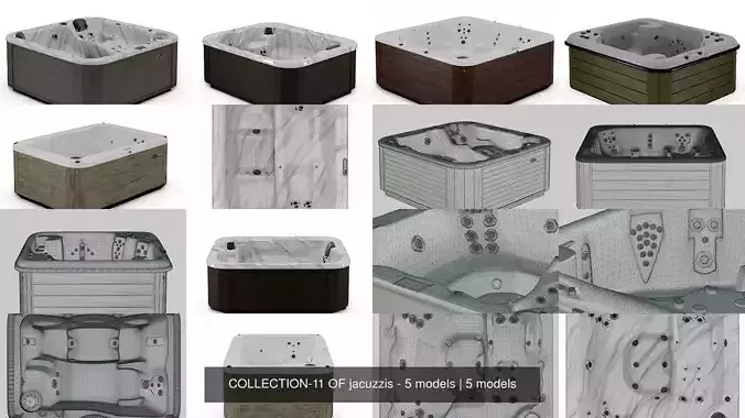 COLLECTION-11 OF jacuzzis - 5 models 