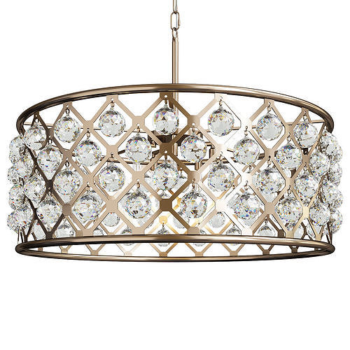 Crystal Grid Hoop 6 Light Low-poly 3D model
