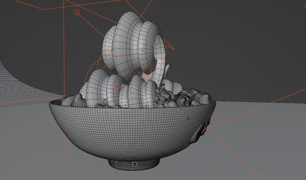 Cartoon Noodles 3D print model_6