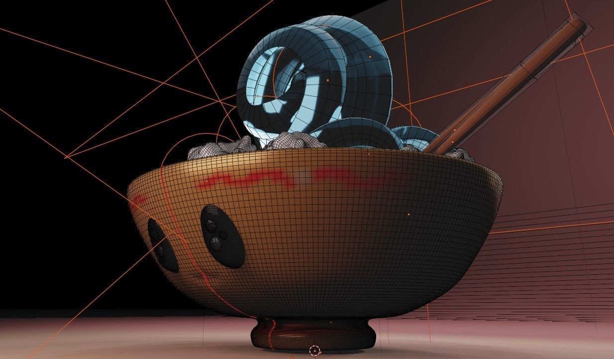 Cartoon Noodles 3D print model_4