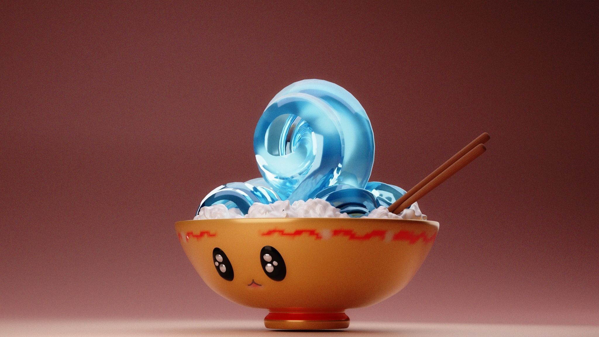 Cartoon Noodles 3D print model_1