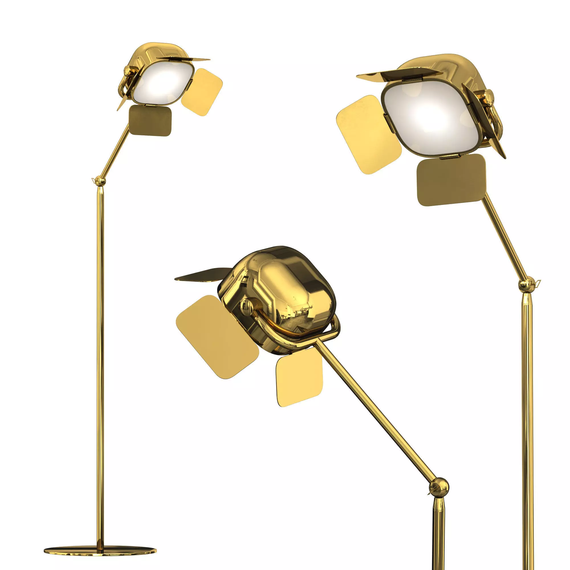 Flamingo Reading Lamp 3D model_0