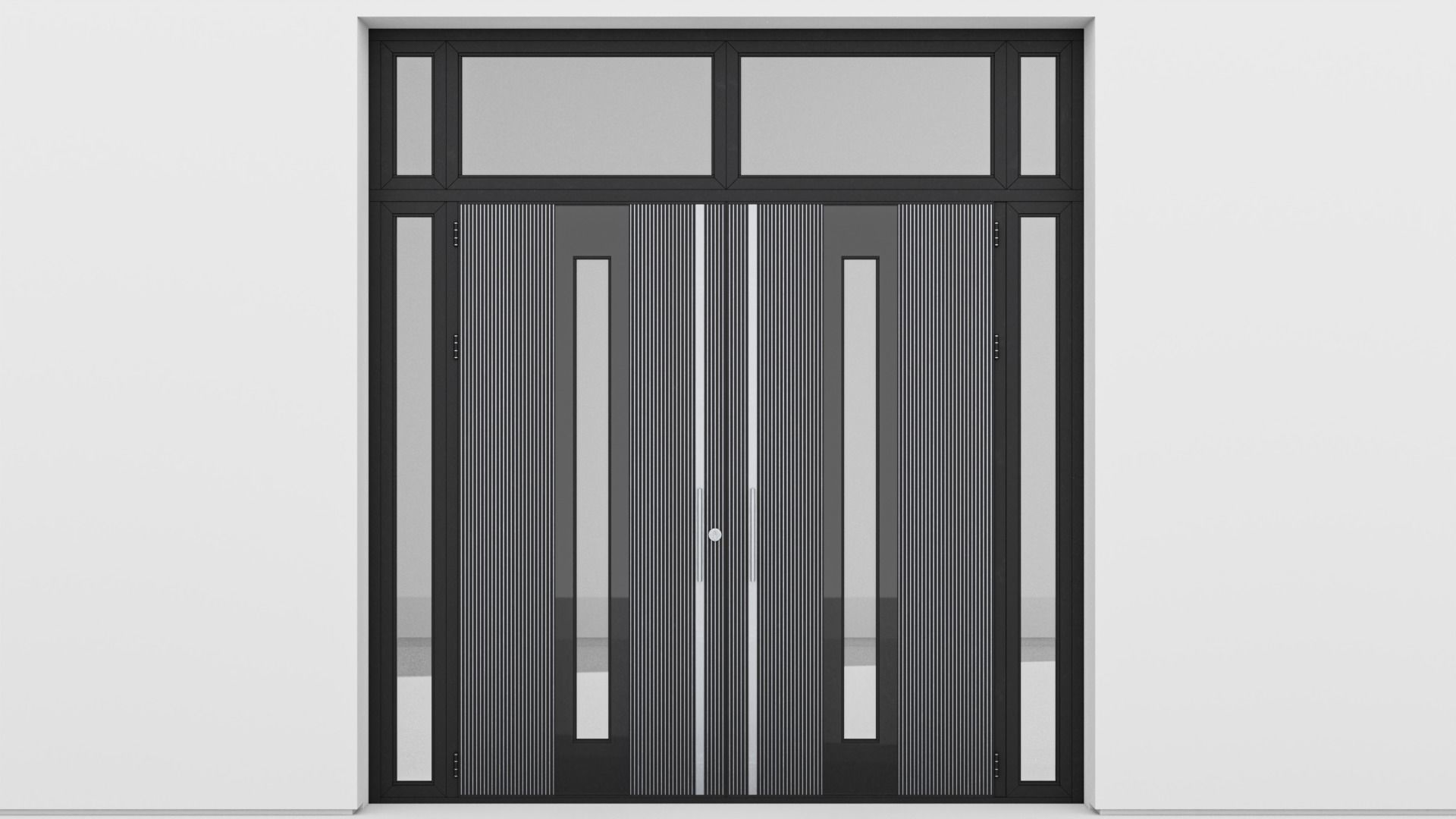 Aluminium door 125 3D model_1