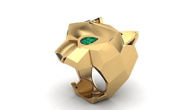 Anel pantera  3D print model