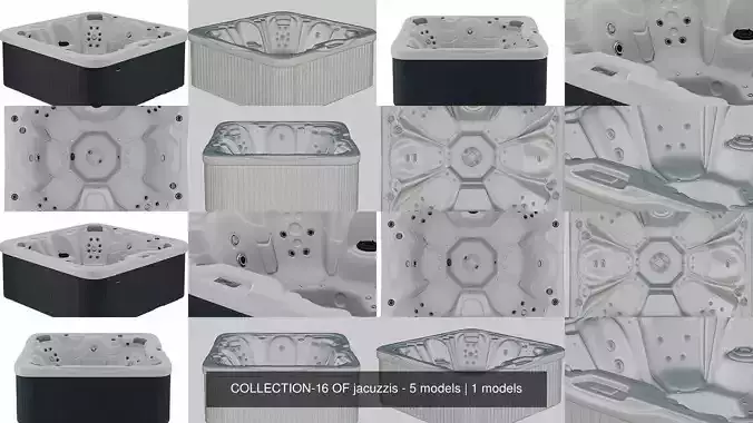 COLLECTION-16 OF jacuzzis - 5 models 