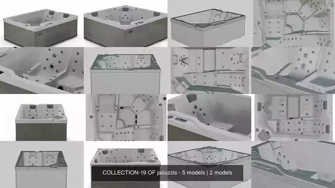 COLLECTION-19 OF jacuzzis - 5 models 