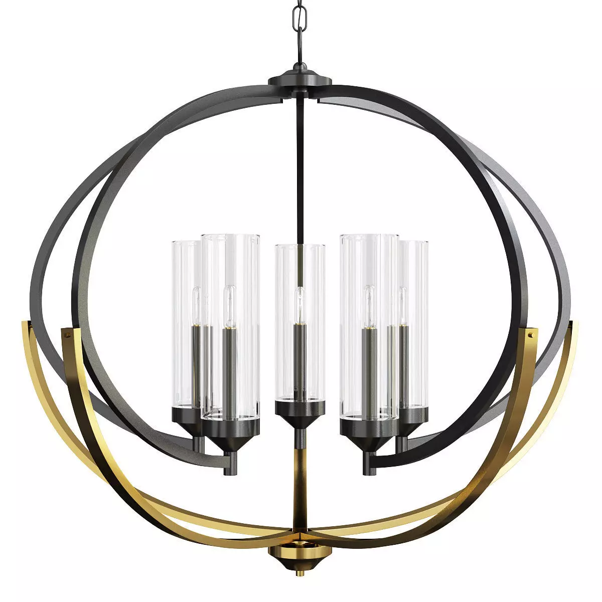 Luxury Mediterranean Chandelier Low-poly 3D model