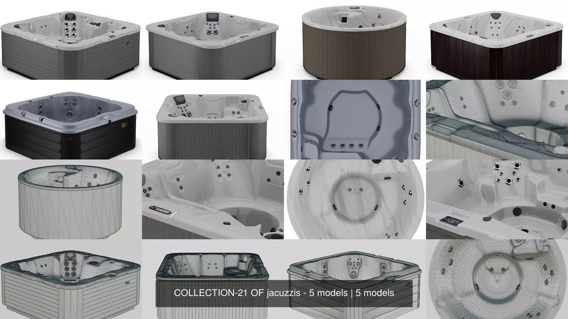 COLLECTION-21 OF jacuzzis - 5 models _0