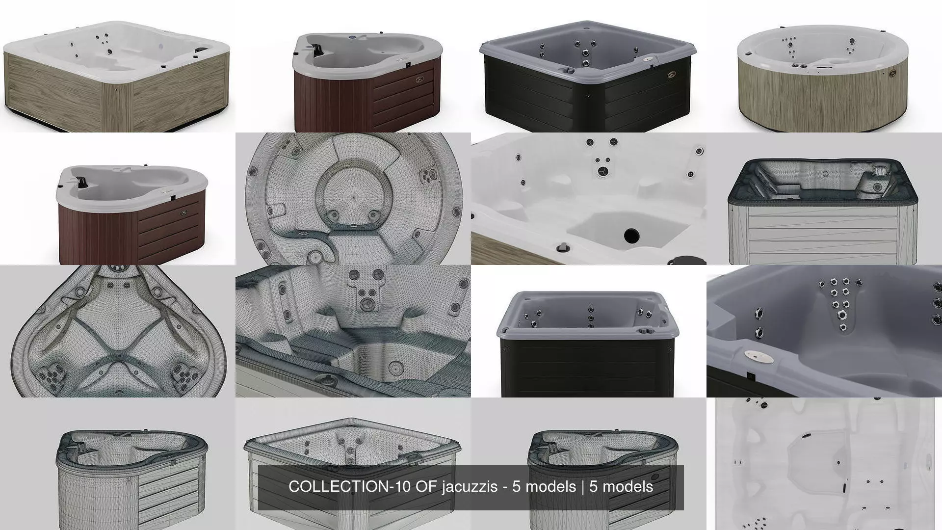 COLLECTION-10 OF jacuzzis - 5 models _0