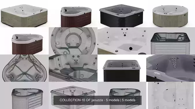 COLLECTION-10 OF jacuzzis - 5 models 