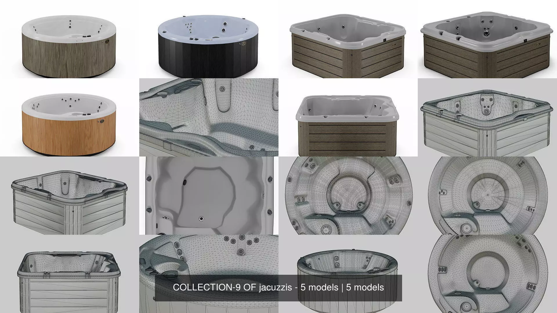 COLLECTION-9 OF jacuzzis - 5 models _0