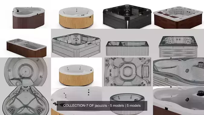 COLLECTION-7 OF jacuzzis - 5 models 