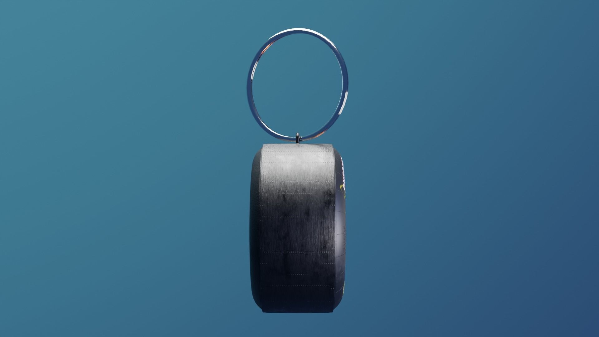 KEY CHAIN NASCAR WHEEL REALISTIC DETAILS 3D PRINT  3D print model_3
