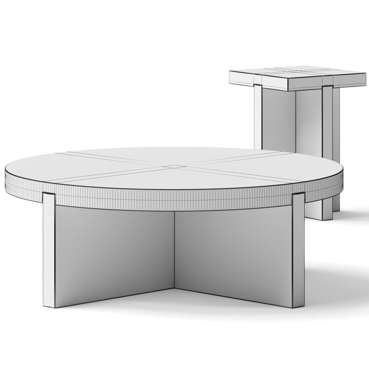Lulu and Georgia Alford Round Coffee Table 3D model_2