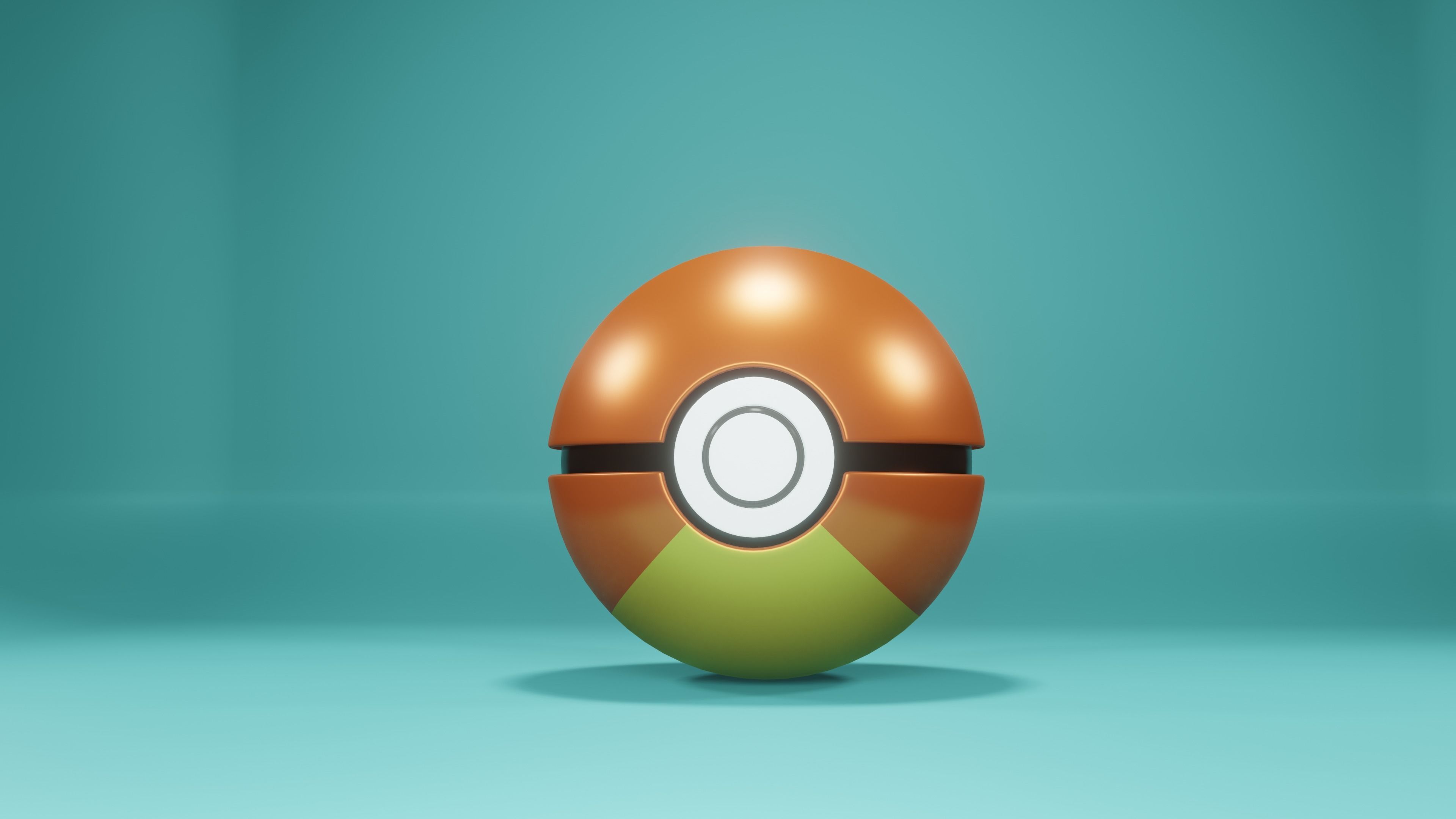 CHARMANDER BALL Low-poly 3D model_1