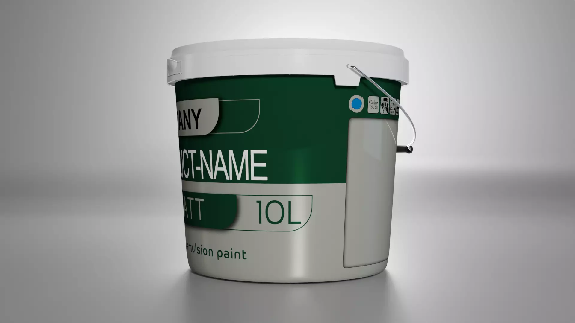 Bucket paint High quality 3D model_0