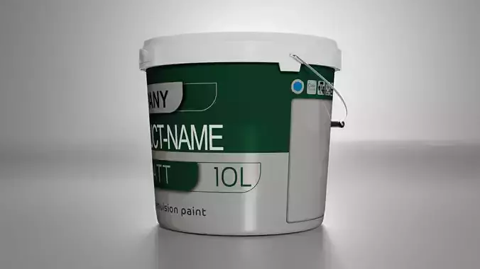 Bucket paint High quality 3D model