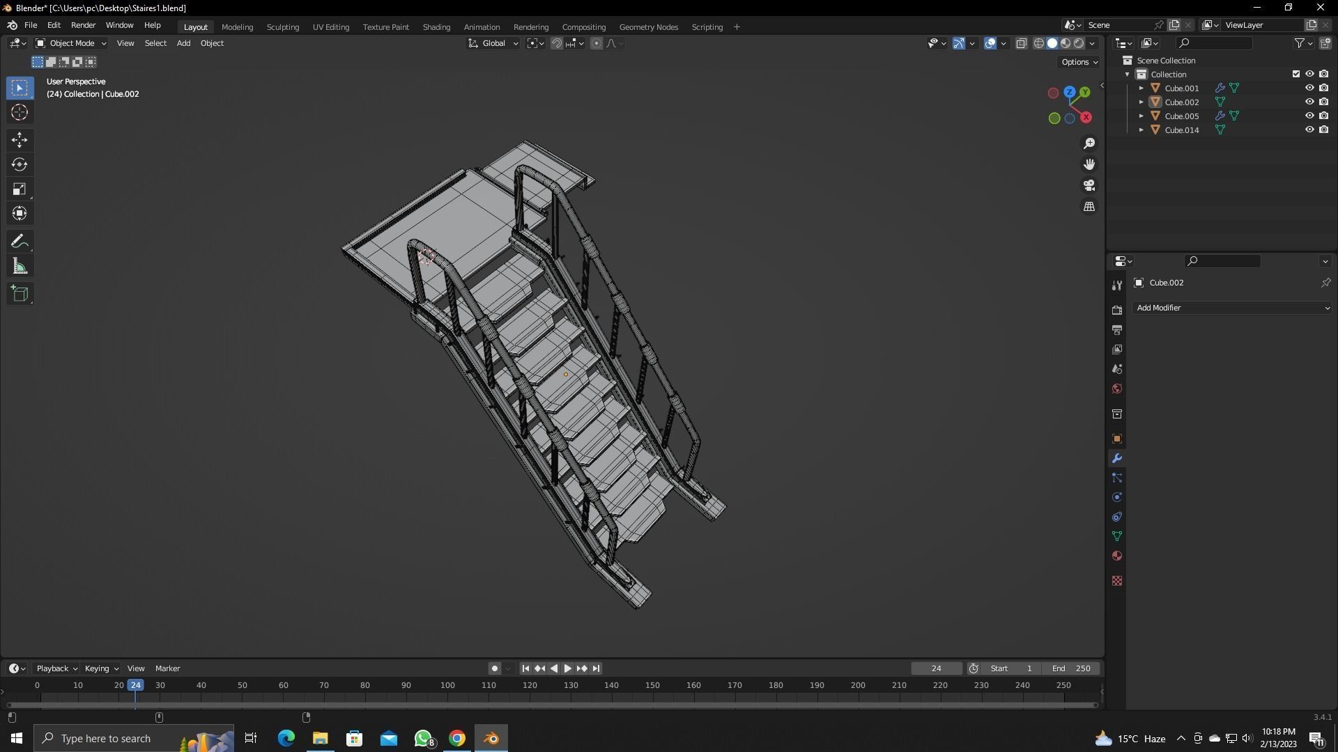 Scifi Stairs 3D model_8