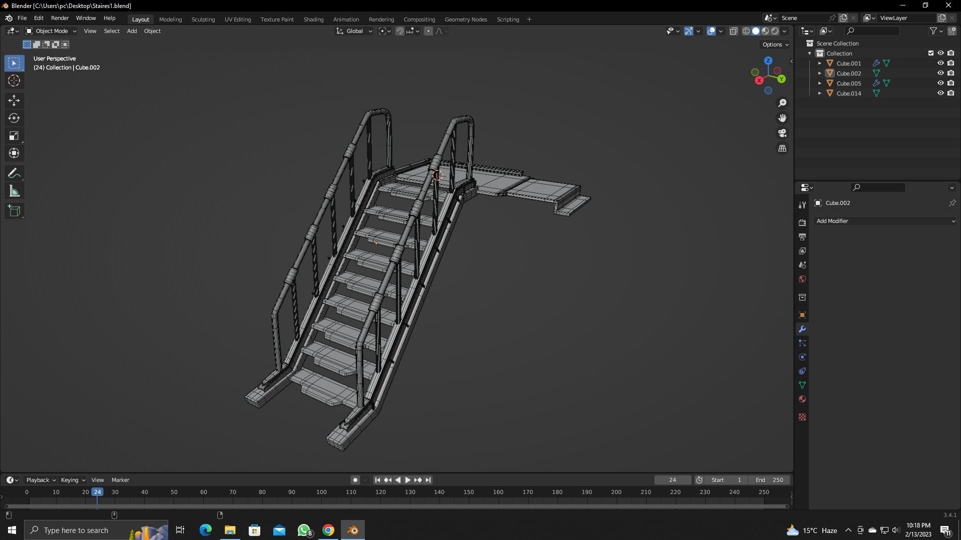 Scifi Stairs 3D model_10
