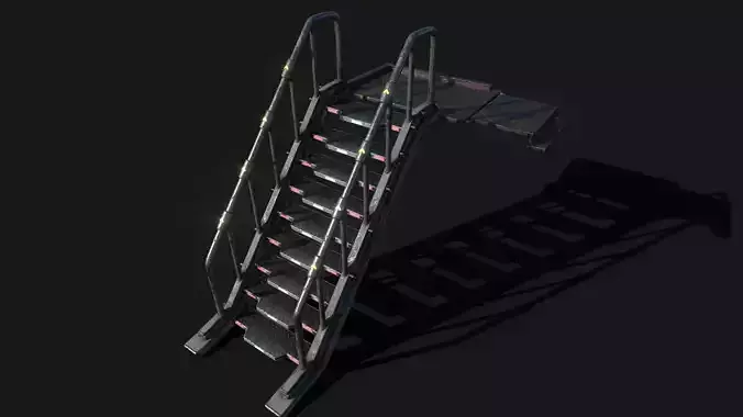 Scifi Stairs 3D model