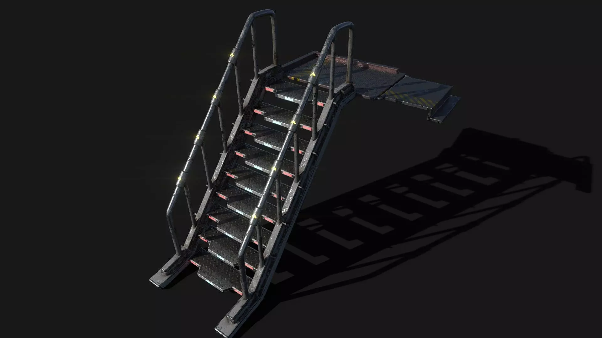 Scifi Stairs 3D model_0